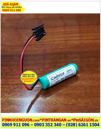 SANYO 3N-50AAAS, Pin nuôi nguồn PLC SANYO 3N-50AAAS (3.6v 50mAh) /Xuất xứ NHẬT
